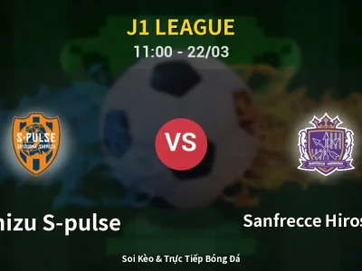 Kết Quả: Shimizu S-pulse 3-1 Sanfrecce Hiroshima – Highlight & Bàn Thắng | J1 League