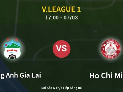 Kết Quả: Hoang Anh Gia Lai 0-1 Ho Chi Minh – Highlight & Bàn Thắng | V.League 1