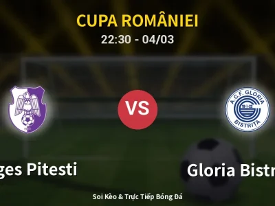 Soi Kèo Arges Pitesti vs Gloria Bistriţa – 22:30 04/03 | Nhận Định, Dự Đoán Tỷ Số