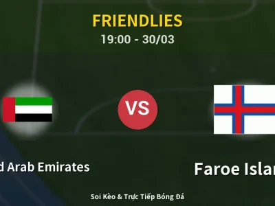 Soi Kèo United Arab Emirates vs Faroe Islands – 19:00 30/03 | Nhận Định, Dự Đoán Tỷ Số