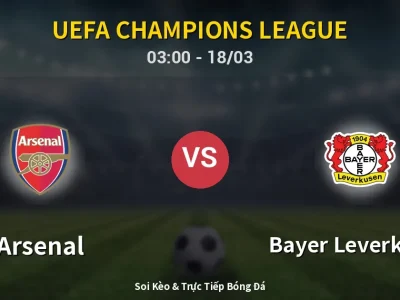 Kết Quả: Arsenal 2-0 Bayer Leverkusen – Highlight & Bàn Thắng | UEFA Champions League