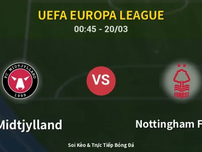 Kết Quả: FC Midtjylland 1-2 Nottingham Forest – Highlight & Bàn Thắng | UEFA Europa League
