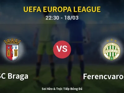 🔴 Trực Tiếp: SC Braga 0-0 Ferencvarosi TC – Link Xem UEFA Europa League (Full HD)