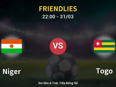 Soi Kèo Niger vs Togo – 22:00 31/03 | Nhận Định, Dự Đoán Tỷ Số