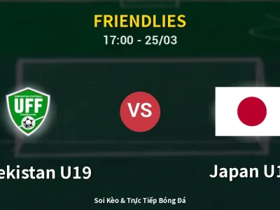 Kết Quả: Uzbekistan U19 0-1 Japan U19 – Highlight & Bàn Thắng | Friendlies