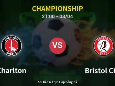 🔴 Trực Tiếp: Charlton 1-2 Bristol City – Link Xem Championship (Full HD)