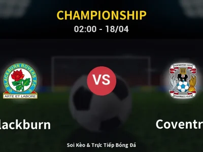 Kết Quả: Blackburn 1-1 Coventry – Highlight & Bàn Thắng | Championship