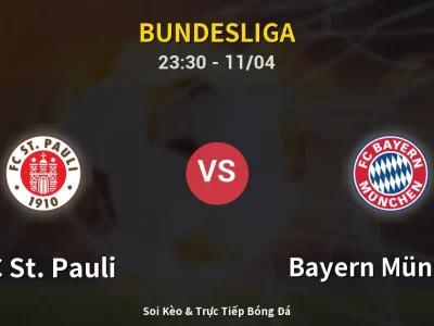 Soi Kèo FC St. Pauli vs Bayern München – 23:30 11/04 | Nhận Định, Dự Đoán Tỷ Số