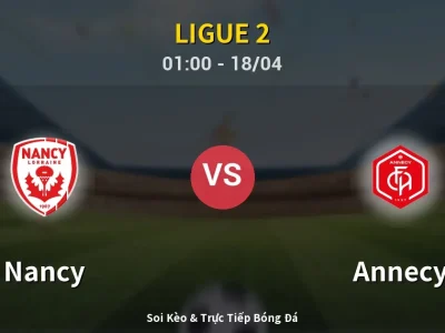 Soi Kèo Nancy vs Annecy – 01:00 18/04 | Nhận Định, Dự Đoán Tỷ Số