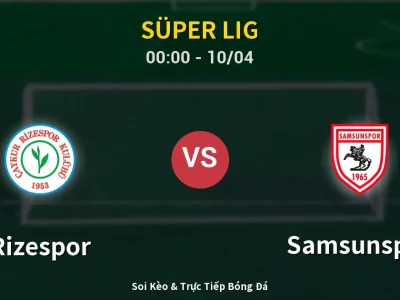 Kết Quả: Rizespor 4-1 Samsunspor – Highlight & Bàn Thắng | Süper Lig