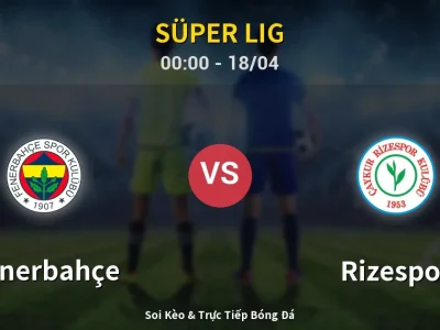 Kết Quả: Fenerbahçe 2-2 Rizespor – Highlight & Bàn Thắng | Süper Lig