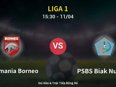 Soi Kèo Pusamania Borneo vs PSBS Biak Numfor – 15:30 11/04 | Nhận Định, Dự Đoán Tỷ Số