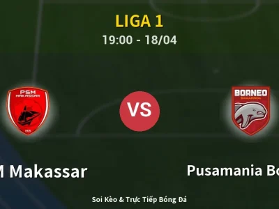Soi Kèo PSM Makassar vs Pusamania Borneo – 19:00 18/04 | Nhận Định, Dự Đoán Tỷ Số