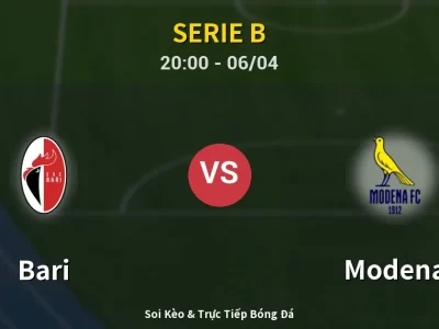 Soi Kèo Bari vs Modena – 20:00 06/04 | Nhận Định, Dự Đoán Tỷ Số