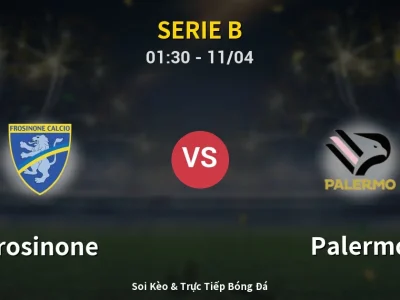 🔴 Trực Tiếp: Frosinone 0-0 Palermo – Link Xem Serie B (Full HD)