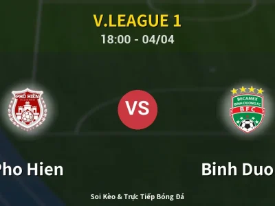 Soi Kèo Pho Hien vs Binh Duong – 18:00 04/04 | Nhận Định, Dự Đoán Tỷ Số