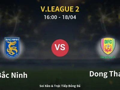 🔴 Trực Tiếp: Bắc Ninh 0-0 Dong Thap – Link Xem V.League 2 (Full HD)