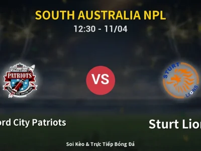 Soi Kèo Playford City Patriots vs Sturt Lions – 12:30 11/04 | Nhận Định, Dự Đoán Tỷ Số
