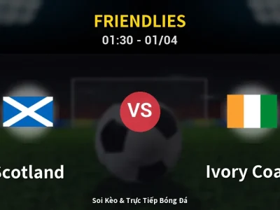 Kết Quả: Scotland 0-1 Ivory Coast – Highlight & Bàn Thắng | Friendlies