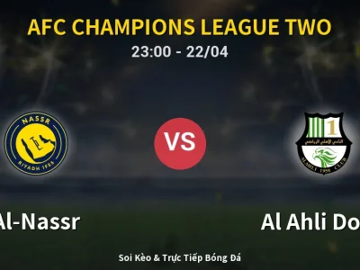 Soi Kèo Al-Nassr vs Al Ahli Doha – 23:00 22/04 | Nhận Định, Dự Đoán Tỷ Số