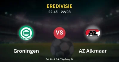 Groningen vs AZ Alkmaar 22/03