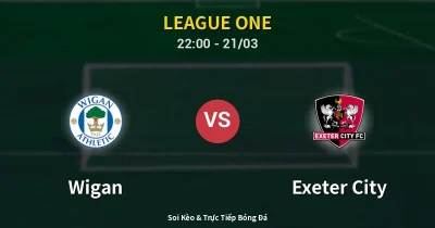Wigan vs Exeter City 21/03