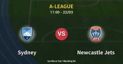 Sydney vs Newcastle Jets 22/03