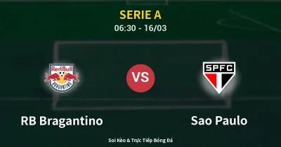 RB Bragantino vs Sao Paulo 16/03