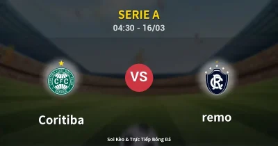 Coritiba vs remo 16/03