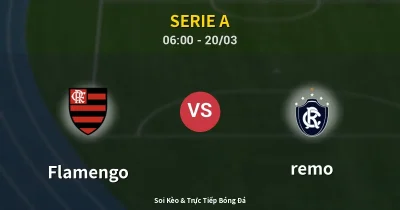 Flamengo vs remo 20/03