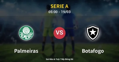 Palmeiras vs Botafogo 19/03