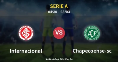 Internacional vs Chapecoense-sc 23/03