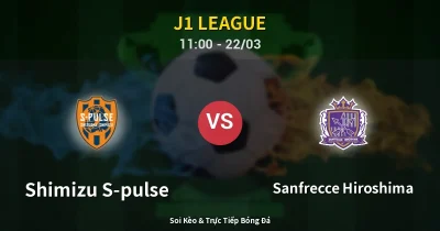 Shimizu S-pulse vs Sanfrecce Hiroshima 22/03