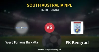 West Torrens Birkalla vs FK Beograd 20/03
