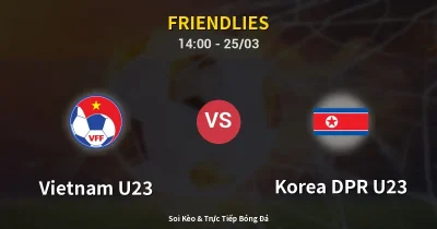 Vietnam U23 vs Korea DPR U23 25/03
