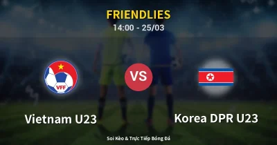 Vietnam U23 vs Korea DPR U23 25/03