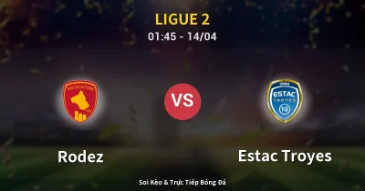 Rodez vs Estac Troyes 14/04